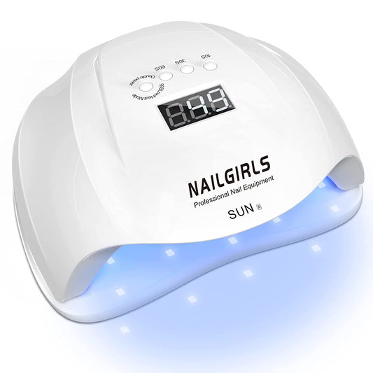 SUNX-NAILGIRLS 54W Fast Nail Dryer Gel Polish Light with 4 Timer Setting Sensor, 36 Dual LED UV Beads Professional Salon Nail Curing Lamp