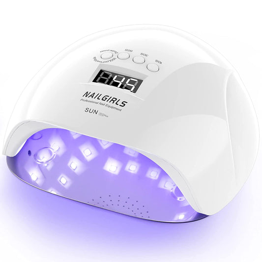 SUNX13-NAILGIRLS UV LED Nail Lamp, 150W Nail Dryer for Gel Nail Polish 4 Timer Setting with Automatic Sensor, UV Nail Light Curing Lamp for Home, Salon